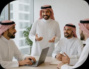 Deepora team collaborating in a business meeting to deliver smart solutions